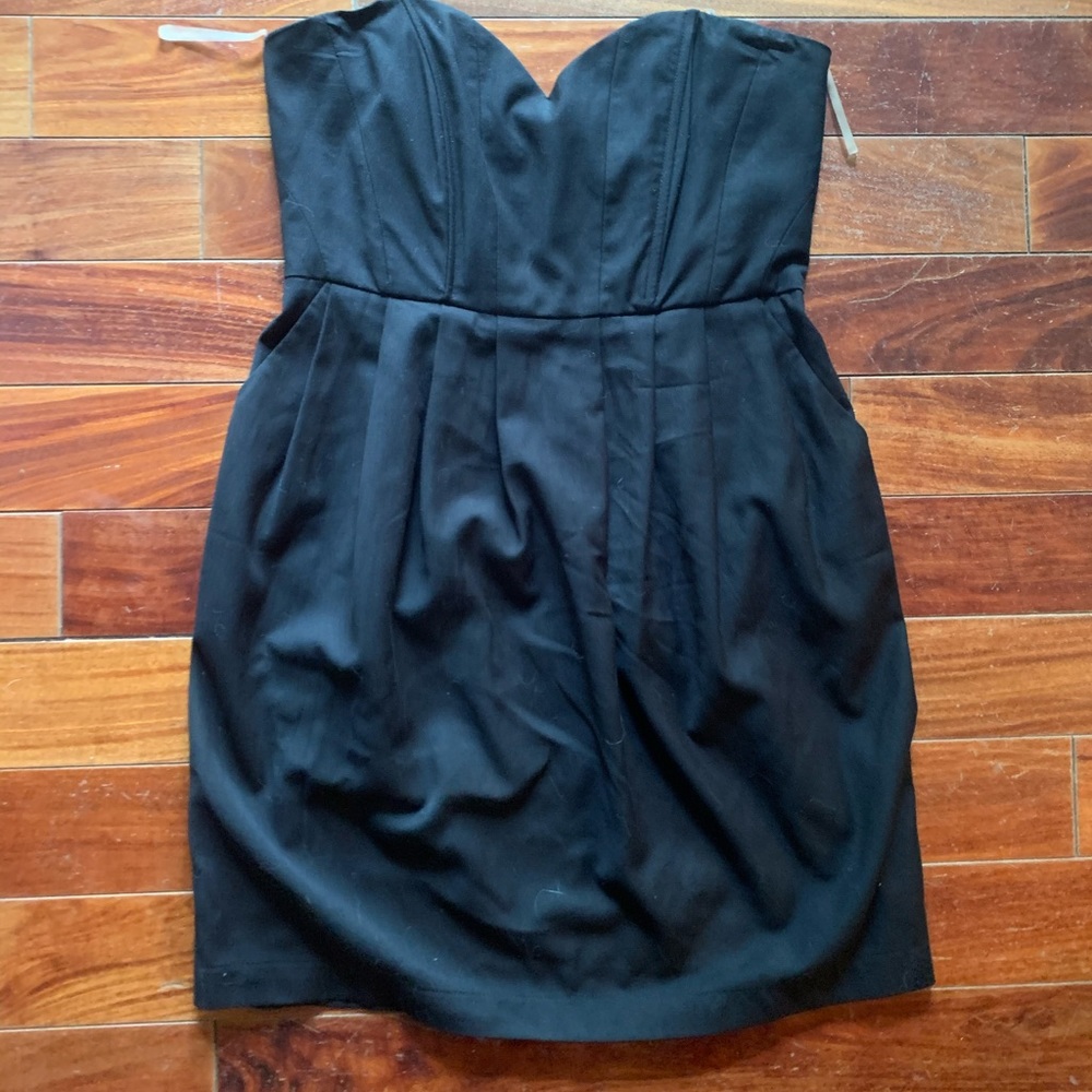 Black mini dress